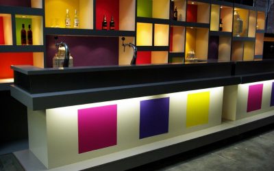 Moderne Bar | ColorBlockxBar | RVS | Grijs | Gekleurd | Wit | Achterkast | Bar | Highdisc