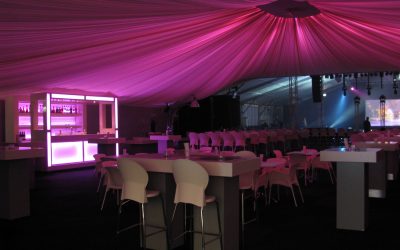 Hemel | Plafond | Roze | Quadro | Statafel | RVS | LED | Highdisc