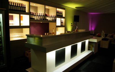 Moderne Bar | Quadro Bar | RVS | Grijs | Wit | Achterkast | Bar | Highdisc