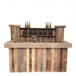 100% EcoWood Bar | Bar | Compact | Uitgifte | Decoratie | Flessen | Glawerk | Highdisc