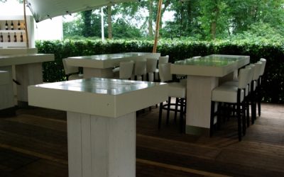 NaturalWhite | Inrichting | Statafel | Lounge | Tuin | Feest | Krukken | Highdisc