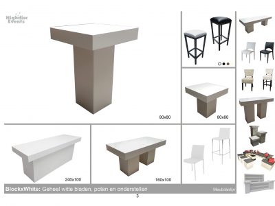 BlockxWhite |  Schema | Meubilair | Verhuur | Huren | Highdisc