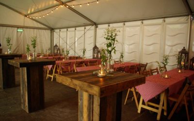 100% EcoWood | Statafel | Festival | Tent | Klapstoel | Schragentafel | Tafeldecoratie | Windlichten | Highdisc