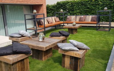 StelligStaal | Hout | Staal | EcoWood | Kussens | Tuin | Tuinfeest | Highdisc