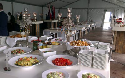 EcoWood | Buffet | Uitgifte | Statafel | Dinertafel | Inrichting | Decoratie | Tafeldecoratie | Tent | Highdisc