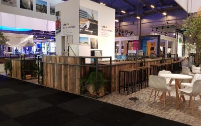 StelligStaal | Stand | Beursstand | Hout | EcoWood | Bar | Buffet | Uitgifte | Planten | Highdisc